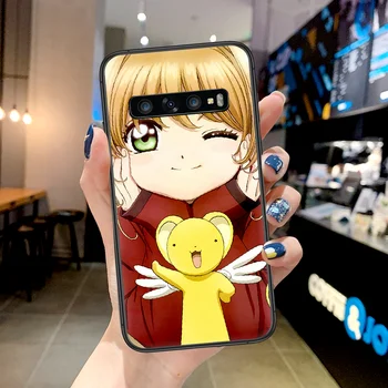 Anime Kortelės Gūstītājs Sakura Telefono dėklas, Skirtas Samsung Galaxy Note, S 8 9 10 20 Plus 