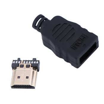 NAUJAS HDMI-suderinama kištukinė Jungtis Perdavimo Terminalai Su būda 1PC