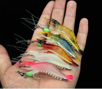 Silikoninis masalas 2020 m., Minkštas žvejybos masalas Jūros krevečių žvejybos masalas 9cm/5.2 g dirbtinis masalas Wobblers lydekas easy shiner esfishing