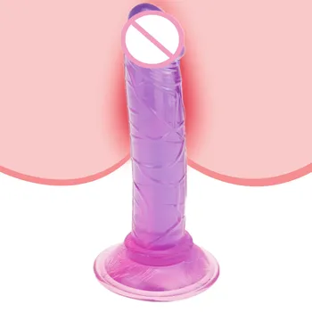 5.31 colių Realistiškas Penis Vibratorių Moterų Lesbiečių Žaislai Netikras Penis Silikono Moterų Masturbacija Sekso Įrankis, Dildo, Vibratoriai Moterims