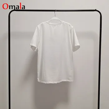 Moteris tshirts Harajuku Spausdintos grafikos t marškinėliai Moterims vasaros trumpomis Rankovėmis medvilnės Derliaus Streetwear T-shirt negabaritinių baltos Viršūnės
