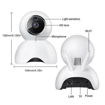 EWeLink Smart Wi-fi IP Kamera HD Wireless Kontrolės Kamera dvipusis Audio ,LAN Kontrolės,720P HD Saugumo Kameros Smart Home