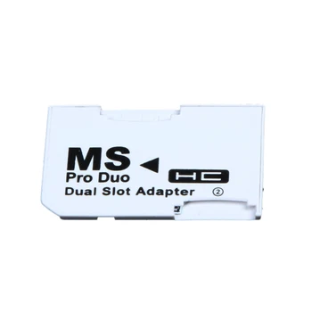 Atminties kortelės adapterį Dvigubas Lizdas Micro SD SDHC TF Atminties Stick MS Card Pro Duo 