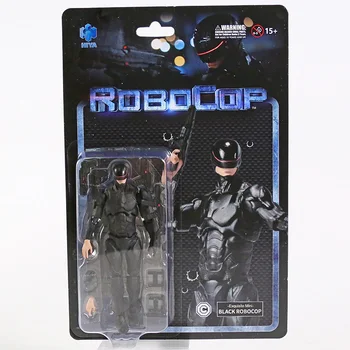 RoboCop Juoda Robocop 1:18 Masto Veiksmų Skaičius, Surinkimo Modelis Hiya Žaislai