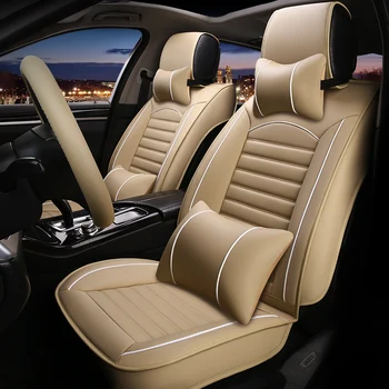 Visiškai padengti oda, Lexus LX 470 2005 Smėlio automobilių sėdynės padengti turi pagalvė