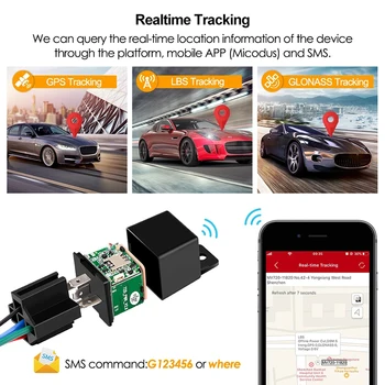 MV720 Relei GPS Tracker GPS GSM vietos nustatymo, Stebėjimo ir Nuotolinio Valdymo Anti-theft Stebėsenos Sumažinti Naftos Galios Mini Automobilių Tracker, Pasaulio Naudojimas