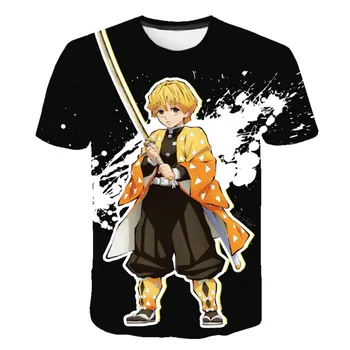 3D Kūdikių marškinėliai Demonas-Žudikas Kimetsu Nr. Yaiba Grafinis T-shirt Berniukų, Mergaičių ir Vaikų Drabužių 2020 Anime Išspausdintas Viršų T-shirt