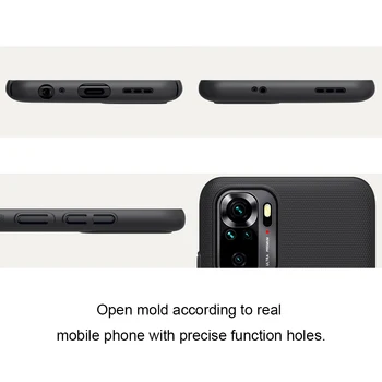 Už XiaoMi RedMi 10 Pastaba Pro Max 5G Atveju,NILLKIN Skaidrių Kameros Objektyvo Apsaugoti Privatumą Matinio stiklo Pluošto Tekstūra Apima apie 10 Pastaba Pro