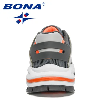 BONA 2021 Naujų Dizainerių, Šviesos Bėgimo Bateliai Vyrams Patogūs sportiniai Bateliai Kvėpuojantis Žmogus Sneaker Vaikščiojimas Bėgiojimas Batai Mansculino