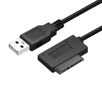 USB 2.0 Mini Sata II 7+6 13Pin Adapteris Keitiklis, Laidas, Nešiojamąjį CD/DVD DISKŲ Rinkinio P9YA