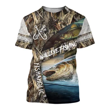 Karšto pardavimo žvejybos modelio vyriški T-shirt vasaros paplūdimio sporto top prarasti tee
