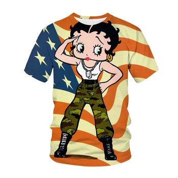 Seksualus moteriški drabužiai 3d spausdinimo manga mergina T-shirt Mielas kawaii trumpas rankovės marškinėliai vasaros mados viršūnes moterų Draugei dovana