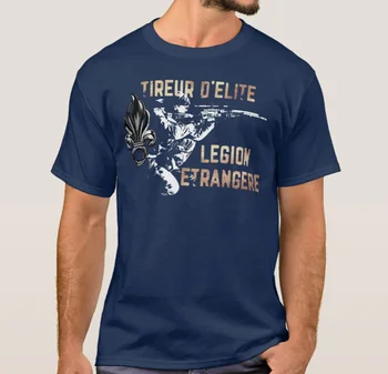 Prancūzijos Užsienio Legiono Snaiperis - Parama Buvęs Legionierius T-Shirt. Vasaros Medvilnės trumpomis Rankovėmis O-Neck T Shirt Mens Naujas S-3XL
