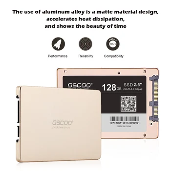 OSCOO SSD-001 MLC 2246XT 2.5 colių SATA3 SSD 512 GB/256 GB/128 GB Vidinė Kietojo kūno Diskai Kietajame Diske Nešiojamas Kietasis Diskas Staliniams
