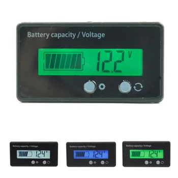 1pc Ličio Baterijos Talpos Indikatorius Įtampos Testeris Galios Matuoklis LCD Digital Voltmeter 12V/24V/36V/48V Švino Rūgšties